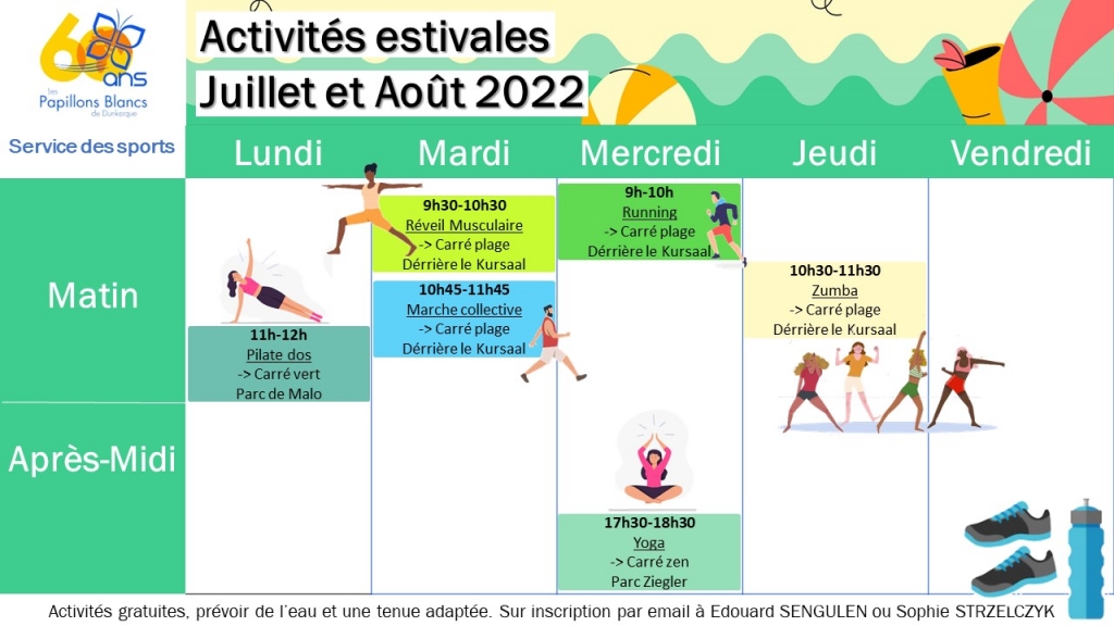 planning du service des sports